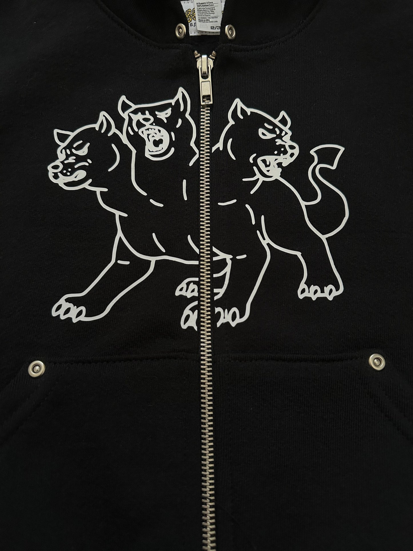 Baby Cerberus Toddler Zip-Up Hoodie